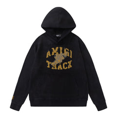 Amiri Hoodie AMI Winged Shoes Letter Pattern Hooded Sweater