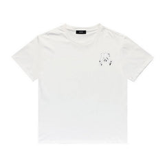 Amiri T Shirt Printed Casual Hip Hop round Neck Short Sleeve T-shirt