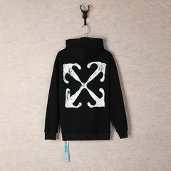 Off White hoodie Autumn/Winter Letter Arrow Pattern