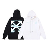 Off White hoodie Cyclone Letter Pattern Pullover Hood
