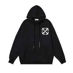 OW Dragon Alphabet Arrow Pullover Hooded Sweater