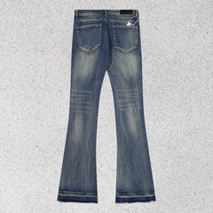 Amiri Jeans Trendy Sticker Embroidered Jeans