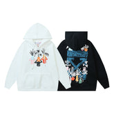 OW cartoon vase arrow pattern hooded sweater