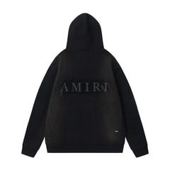 Amiri Hoodie AMI Letter Logo Hot Diamond Printed Hooded Sweater Men and Women