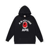 Bathing Ape Bape Hoodie Autumn/Winter Letter Print Loose Hoodie Pullover Ape Sweater