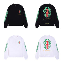 Chrome Heart T Shirts Rose Cross Vine Sword Long Sleeve