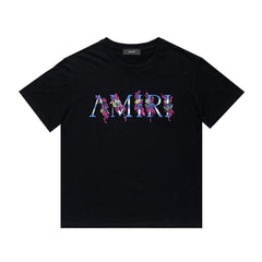 Amiri T Shirt Casual Hip Hop High Street round Neck Short Sleeve T-shirt