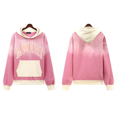 Amiri Hoodie AMI Letter Pattern Pullover Hooded Sweater Men and Women