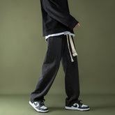 Men Jeans Retro Loose Casual Straight Wide Leg Pants
