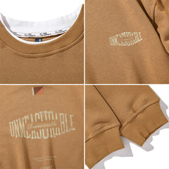 Men Pullover Hoodie Spring Sweater Men's Loose All-Match American Style Trend