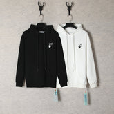 Off White hoodie Color gradual change Arrow pattern Pullover Hood