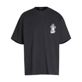 CHH Heart T Shirts T-Shirt Loose Cross Print