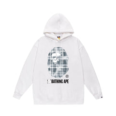 Bathing Ape Bape Hoodie Autumn/Winter Letter Print Loose Hoodie Pullover Ape Sweater