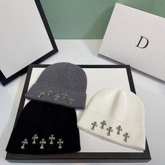 CHH Heart Beanie Knitted Hat Autumn Winter