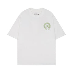 CHH Heart T Shirts Cross Print Short Sleeve T-Shirt Loose