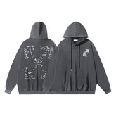 OW nail arrow pattern washing water do old hooded sweater