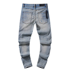 Amiri Jeans Ripped Patch Slim-Fit Stretch Slim-Fit Jeans