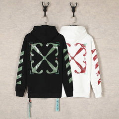 Off White hoodie Photography Pattern Arrow Sleeve Hood