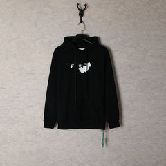 Off White hoodie three-dimensional arrow pattern pullover hoodie