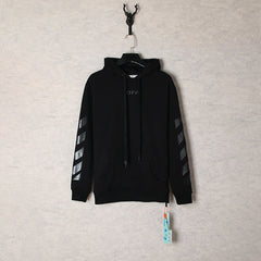 Off White hoodie Ink Arrow Pattern Sleeve Hood