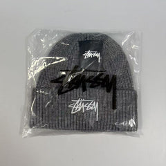 Stussy knit hat trendy brand hip hop boys and girls wool hat winter letter embroidery street cold hat fashion