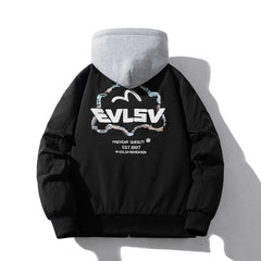 Mens Vintage Jackets Spring Baseball Suit Flight Suit Hooded Embroidered Jacket