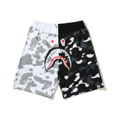 Bathing ape Bape Shorts Yin Yang luminous shark five-point pants straight beach pants