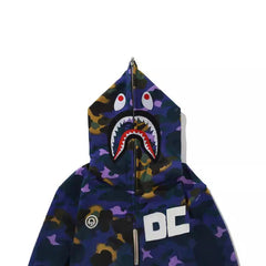 Bathing Ape Bape Hoodie Shark Head Star Camo Sweater
