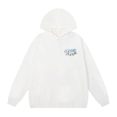 Amiri Hoodie AMI floral alphabet print pattern hooded sweater for men and women