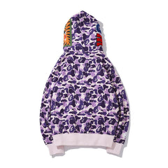 Ape Hoodie Taro Purple Embroidered Letters