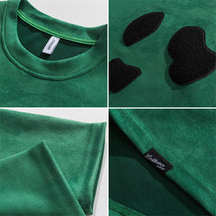 Men Pullover Hoodie Spring Sweater Men's Retro Loose Top