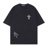 CHH Heart T Shirts T-Shirt Short Sleeve Cross