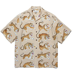 GUILTYPARTIES TIGER Shirts 24ss Tiger TIM LEHI, Hawaiian Short Sleeve Shirt