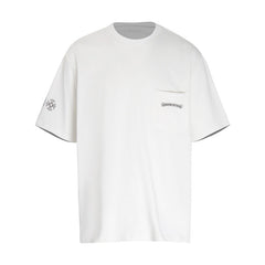 CHH Heart T Shirts Colorful Cross Flower Arm Short Sleeve