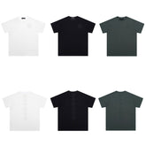 CHH Heart T Shirts Crowe Cross Print Short Sleeve T-Shirt Loose