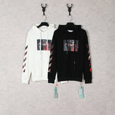 Off White hoodie Caravaggio oil painting pattern print hooded guard