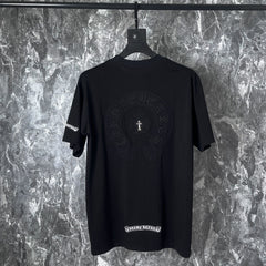 CHH Heart T Shirts Croix Heavy Industry Embroidery Short Sleeve T-Shirt