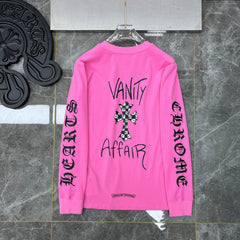 CHH Heart Long Sleeve Shirt Unisex Fashion Loose Long Sleeve Shirt