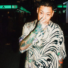 GUILTYPARTIES TIGER Shirts 22SS Cloud Tiger TIM LEHI Dragon Tiger Casual Short Sleeve Hawaiian Shirt Men and Women