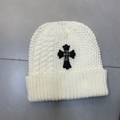 CHH Heart Beanie Twist Wool Knitted Hat Ear Protector Headcap