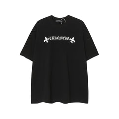 CHH Heart T Shirts Horseshoe Cross Old Retro Fashion Men's and Women's Short Sleeve T-Shirt