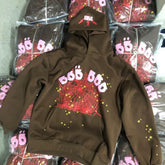 Sp5der Hoodie Puff Print Clarksons Same Loose