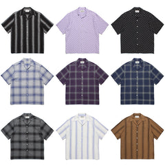 GUILTYPARTIES TIGER Shirts 23SS Striped Plaid Polka Dot Hawaiian Rayon Short Sleeve Shirt Men