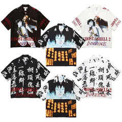 GUILTYPARTIES TIGER Shirts 24ss Ghost in the Shell 2 Innocent Hawaiian Rayon Short Sleeve Shirt