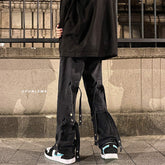 Men Jeans Autumn Retro Baggy Straight Trousers