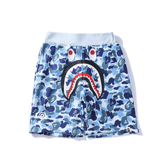 Bathing ape Bape Shorts Camo Alphabet Shark WGM print beach pants