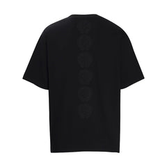 CHH Heart T Shirts Crowe Cross Print Short Sleeve T-Shirt Loose