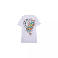 CHH Heart T Shirts Croix Cross Color Leather Printed Short Sleeve T-Shirt