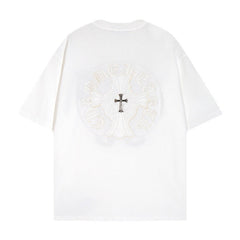 CHH Heart T Shirts Crowe T-Shirt Summer Short Sleeve Street Hip Hop