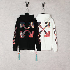 Off White hoodie Caravaggio oil painting pattern print hooded guard